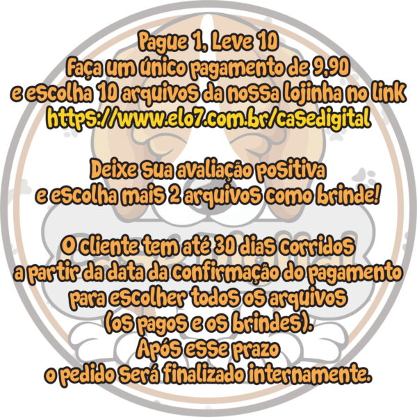Pague 1, Leve 10 - Arquivo Silhouette e PDF Topo Cinderela - Image 2