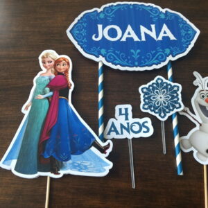 Arquivo de Corte Silhouette Frozen Topo para Bolo
