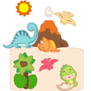 Arquivo de Corte - Topo de Bolo Dinossauro 4