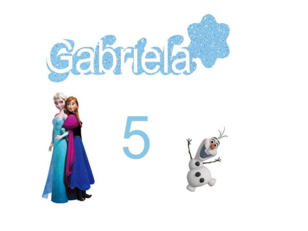 Arquivo de Corte Silhouette Topo de Bolo Frozen 2.