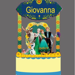 Arquivo de Corte Silhouette - Topo de bolo Frozen Fever 1