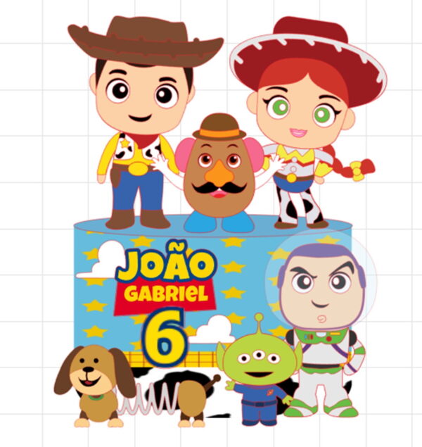 Arquivo de Corte - Topo de bolo Toy Story 8