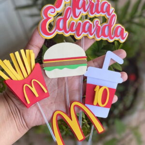 Arquivo de Corte Studio - Topo de Bolo Mc Donalds (r304)
