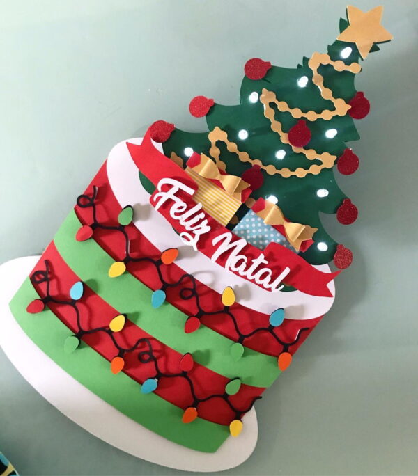 Arquivo de Corte STUDIO - Topo de Bolo Natal Camadas (R217)