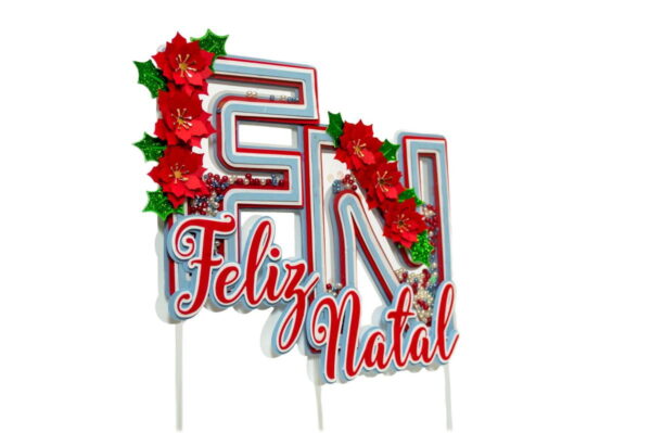 Arquivo de Corte STUDIO - Topo de Bolo Natal Shaker (R216)