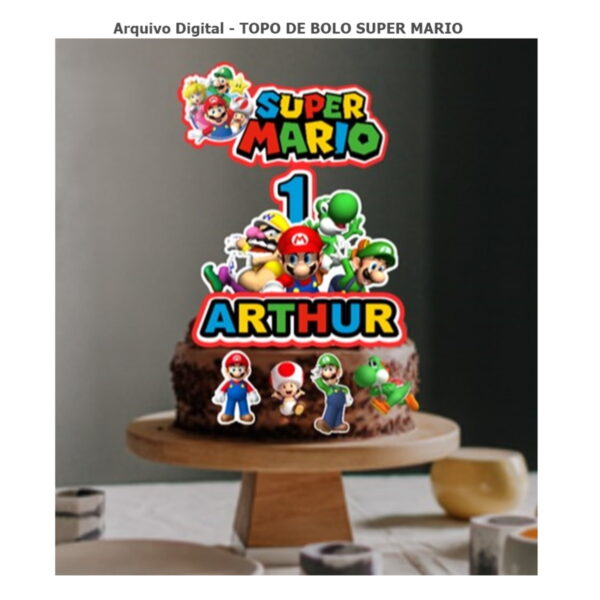 Arquivo de Corte Super Mario Personalizado