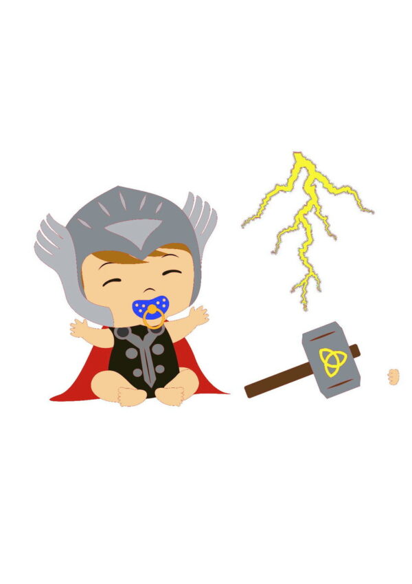 Arquivo de Corte Thor Baby Topo de Bolo