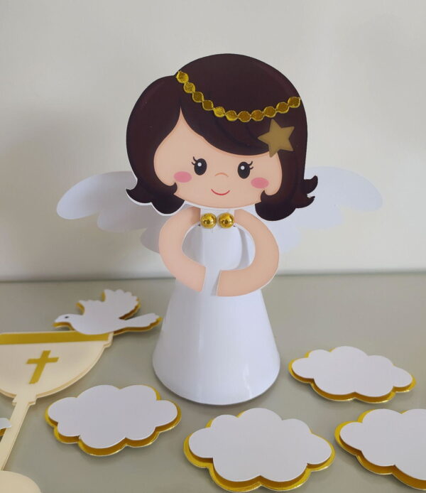 Arquivo de corte topo anjo batizado Maria Cecília+brinde - Image 2
