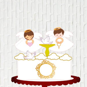 Arquivo de Corte Topo Batizado Anjo 3d