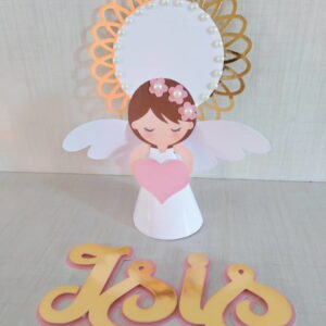 Arquivo de corte topo batizado Anjo 3D