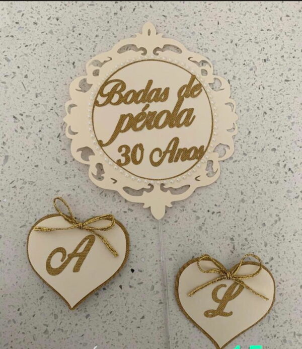 Arquivo de corte topo Bodas de pérolas