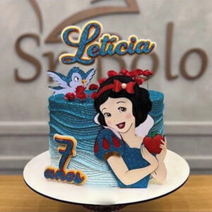 Arquivo de corte topo bolo Branca de Neve camadas