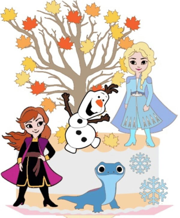 Arquivo de Corte Topo Bolo Frozen 2