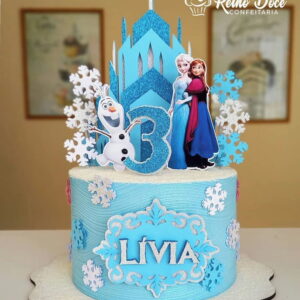 Arquivo de Corte Topo Bolo Frozen Castelo