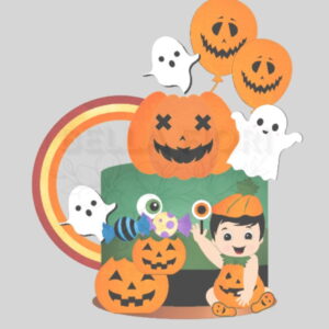 Arquivo de Corte Topo Bolo Halloween Baby Boy-bella Fiori