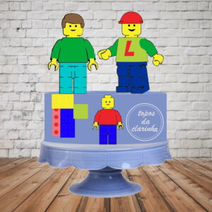 Arquivo de Corte Topo Bolo Lego Camada