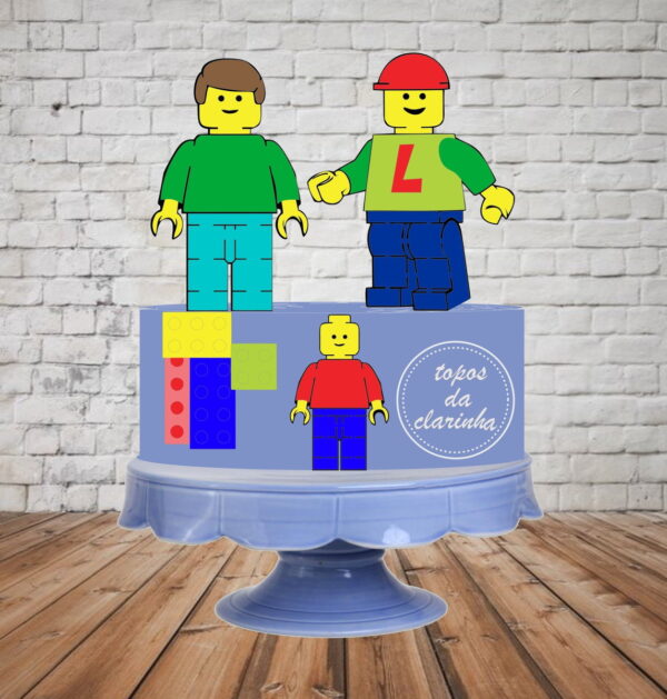 Arquivo de Corte Topo Bolo Lego Camada