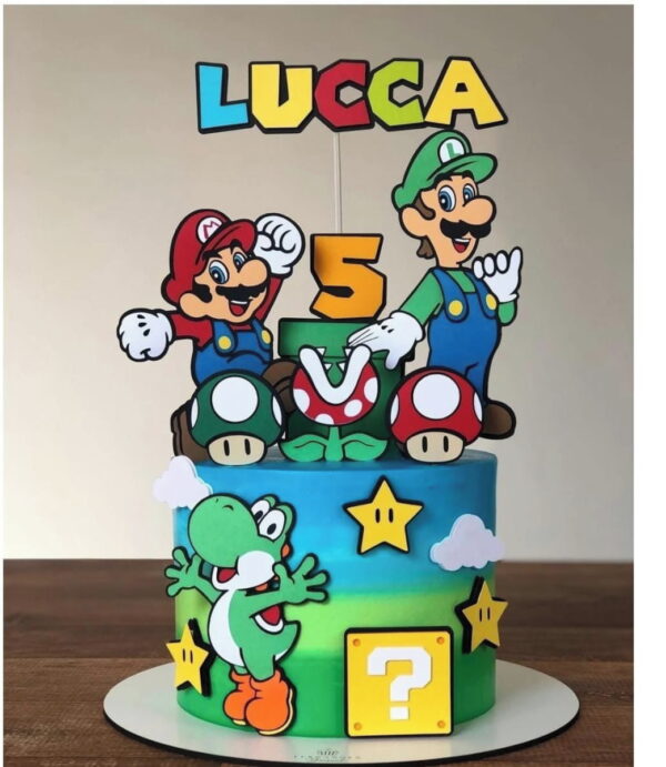 Arquivo de Corte Topo Bolo Mario Bros