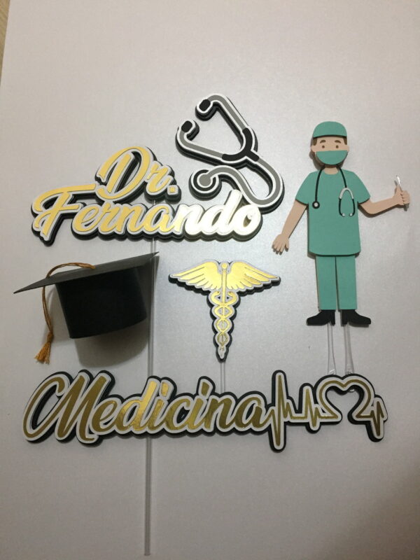 Arquivo de corte topo bolo medicina - Imagem 2