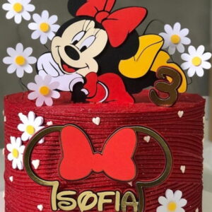 Arquivo de Corte Topo Bolo Minnie Vermelha