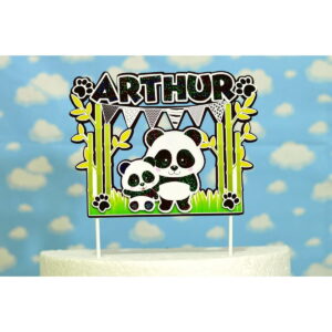Arquivo De Corte Topo Bolo Panda Menino