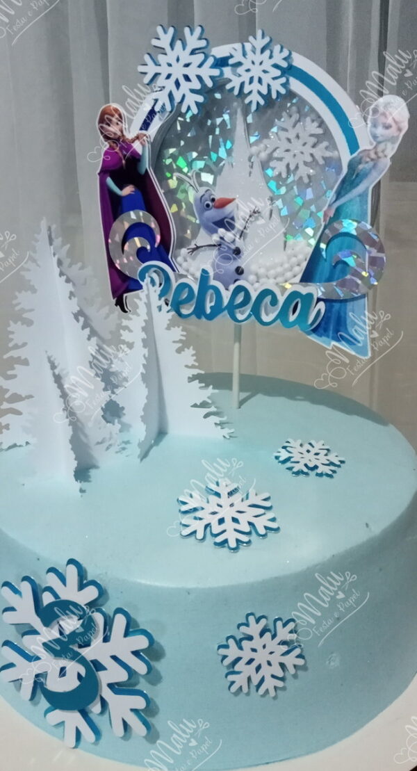 Arquivo de Corte Topo Bolo Shaker Tema Frozen