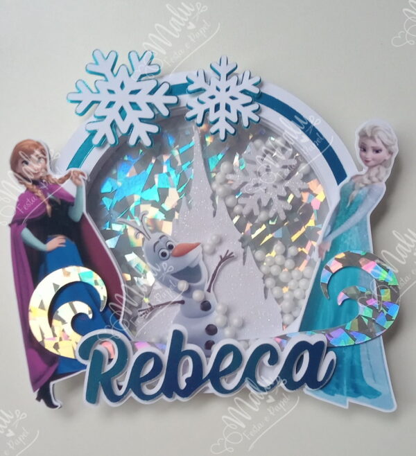 Arquivo de Corte Topo Bolo Shaker Tema Frozen - Image 2