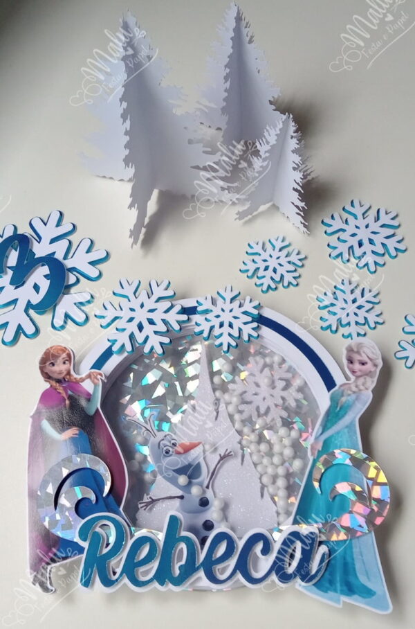 Arquivo de Corte Topo Bolo Shaker Tema Frozen - Image 3
