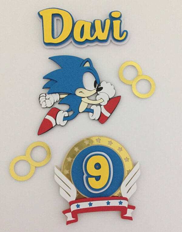 Arquivo de corte topo bolo sonic