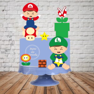 Arquivo de Corte Topo Bolo Super Mario Camada