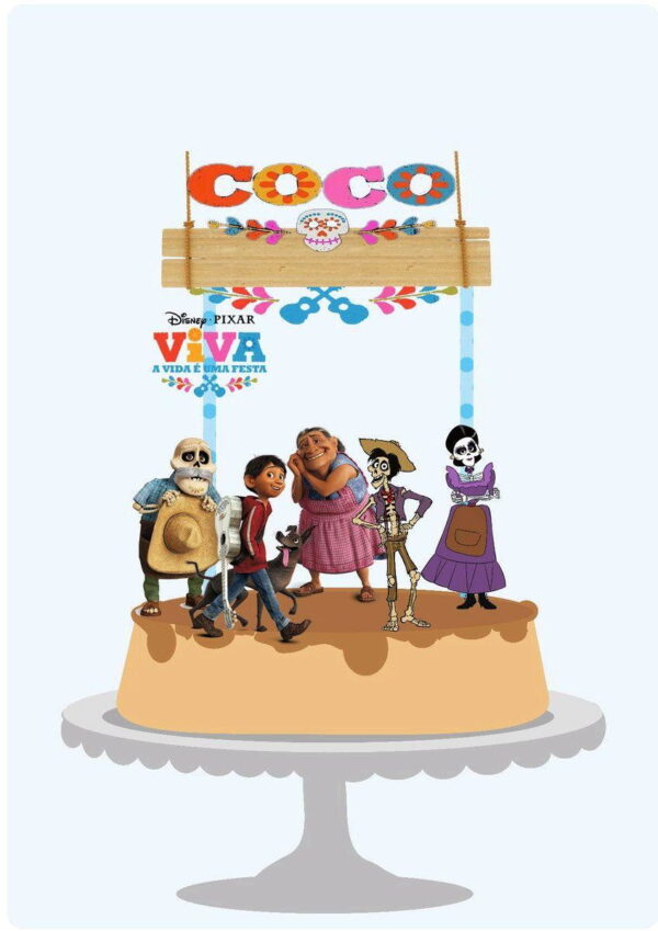 ARQUIVO DE CORTE TOPO BOLO VIVA A VIDA E UMA FESTA (#1503)