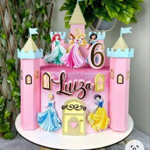 Arquivo de Corte Topo Castelo 3d Princesas