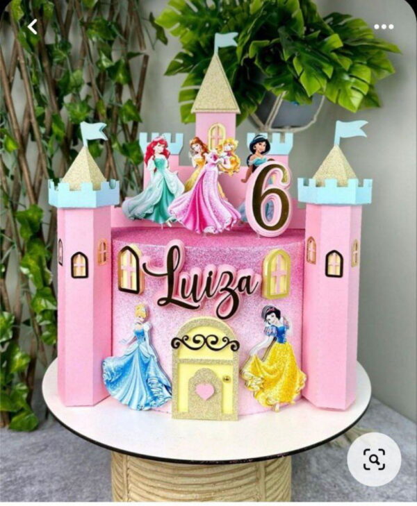 Arquivo de Corte Topo Castelo 3d Princesas