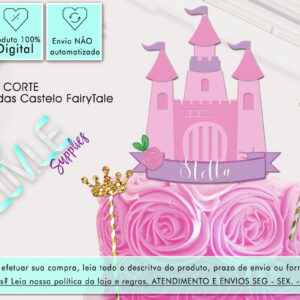 Arquivo de Corte Topo Castelo Encantado Princesa Camadas