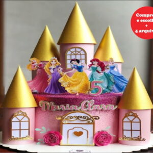 Arquivo de Corte Topo Castelo Princesas studio -COD-276