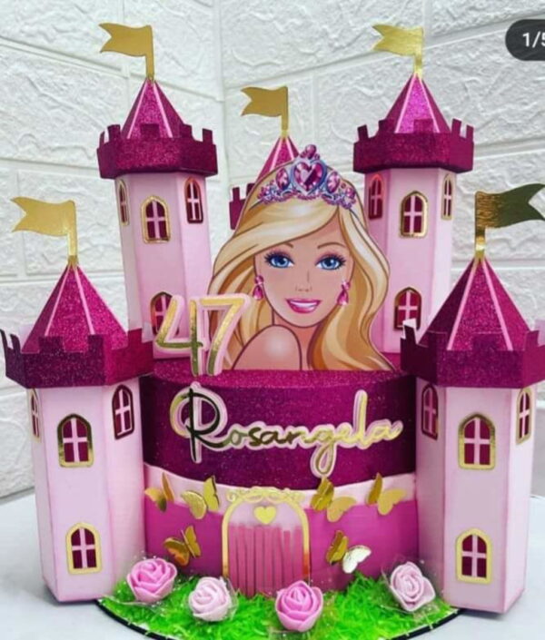 Arquivo de Corte Topo de Bolo Barbie #3