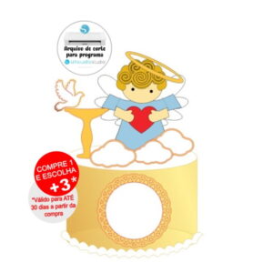 Arquivo De Corte Topo De Bolo Anjinho Batizado
