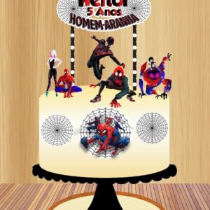 Arquivo de Corte Topo de Bolo Aranhaverso
