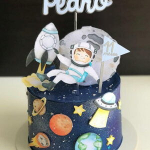 Arquivo de Corte Topo de Bolo Astronauta #855#