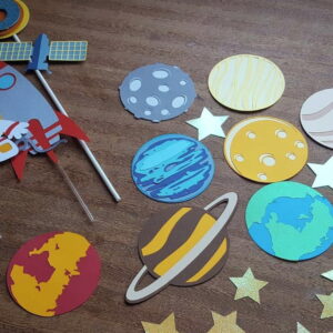Arquivo de corte topo de bolo astronauta