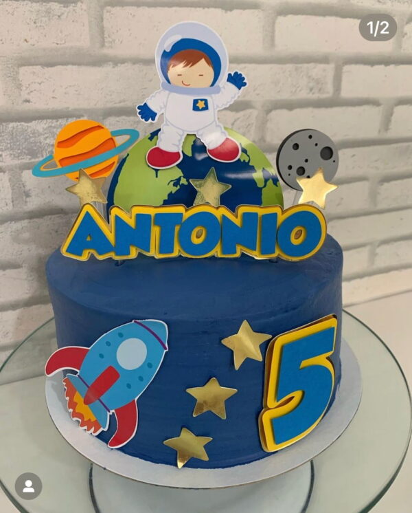 Arquivo De Corte Topo De Bolo Astronauta