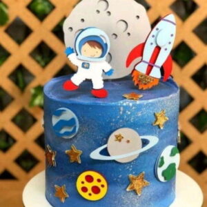 Arquivo de corte topo de bolo astronauta