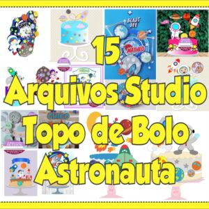 Arquivo de Corte Topo de Bolo Astronauta