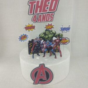 COMBO + Arquivo de Corte - Topo de Bolo Avenger / Vingadores