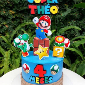 Arquivo de corte topo de bolo SUPER MARIO