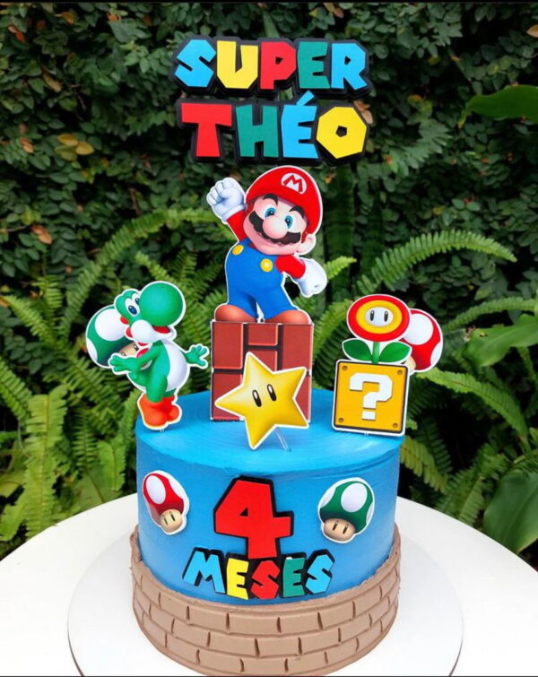Arquivo de corte topo de bolo SUPER MARIO