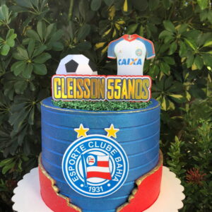 243 - Arquivo de Topo de Bolo Esporte Clube Bahia Bola 3d