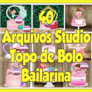 Arquivo de Corte Topo de Bolo Bailarina