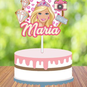 Arquivo de Corte Topo de Bolo Barbie 03