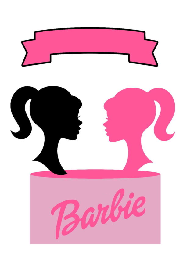 Arquivo de corte Topo de bolo Barbie 04
